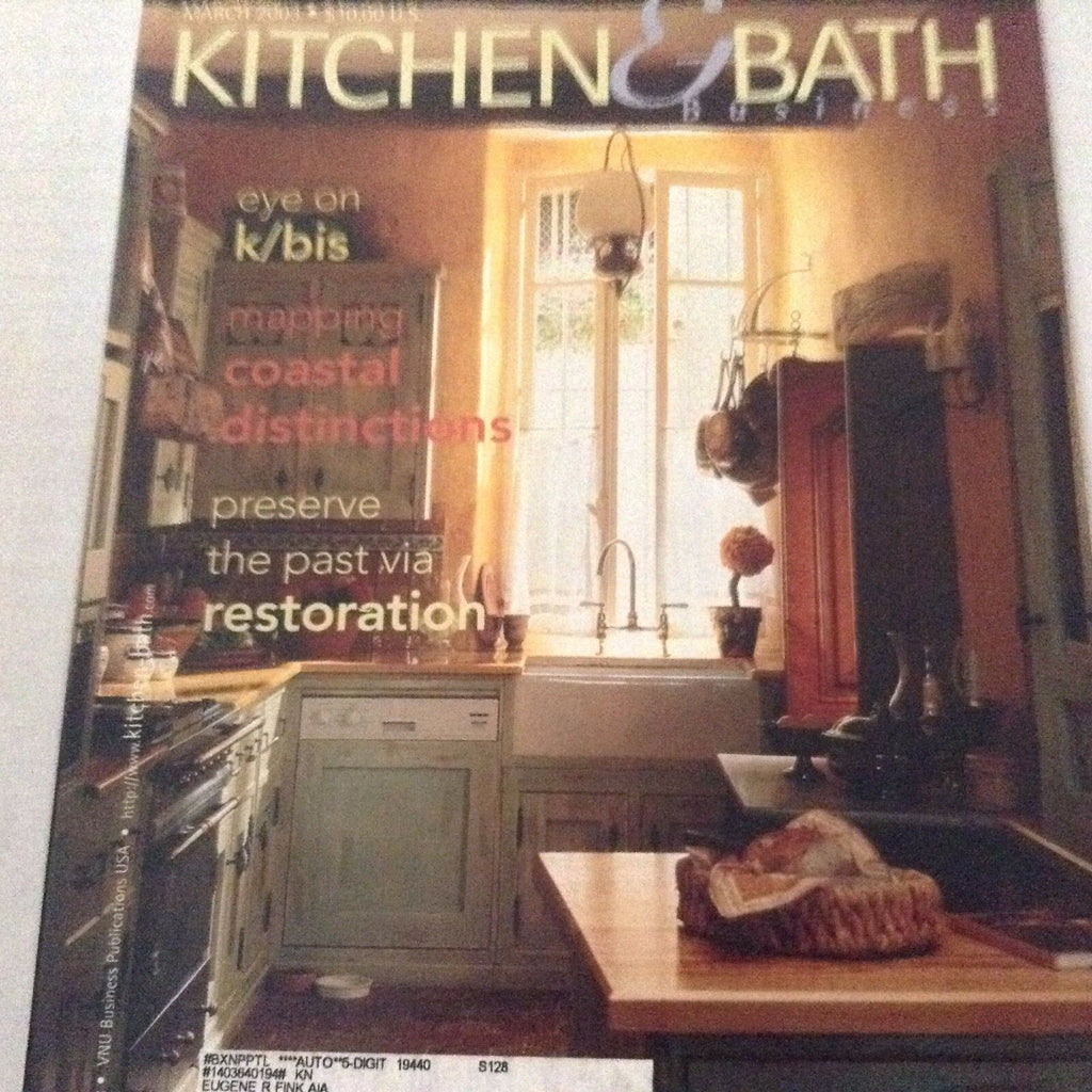 Kitchen & Bath Magazine Eye On K/Bis Coastal Distincts March 2003 071317nonrh3