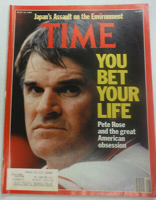 Time Magazine Pete Rose Japan's Assault On Environment July 1989 041515R