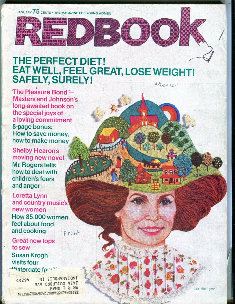 Redbook Magazine January 1975 VG w/ML 021917jhe