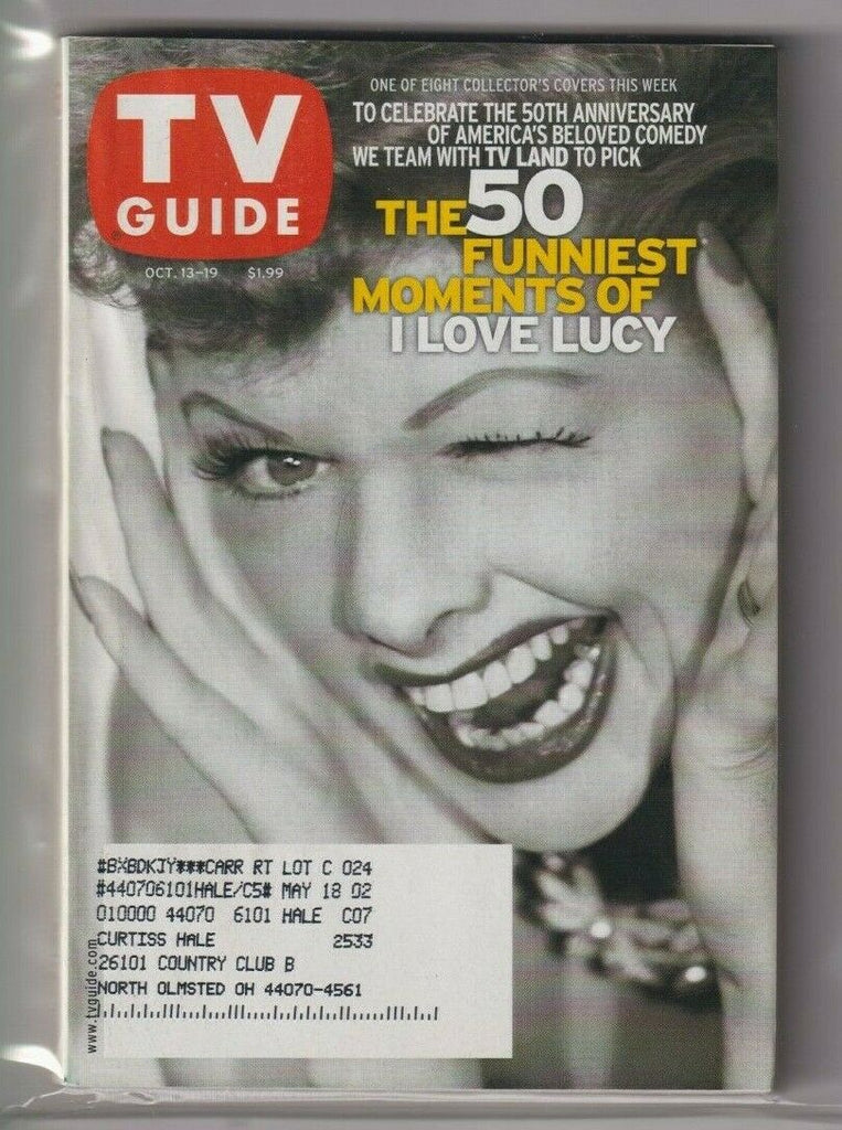 CLEV Metro Ed. Tv Guide 50 Moments Of I Love Lucy October 13, 2001 111619nonr
