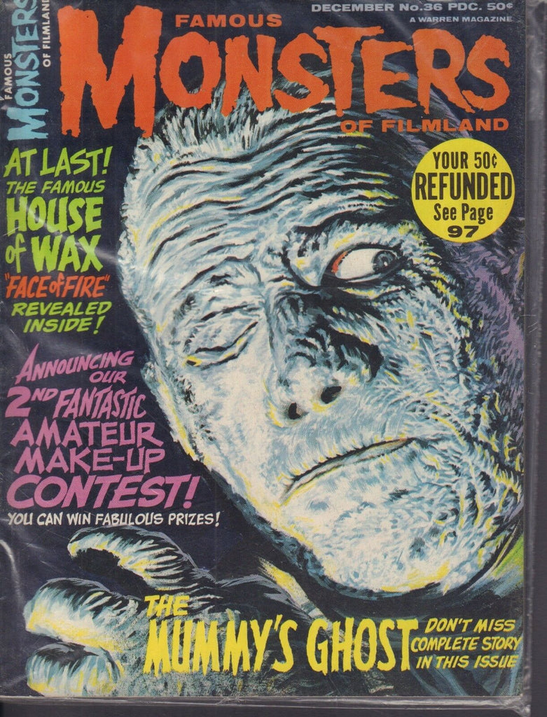 Famous Monsters December 1965 Mummys Ghost House of wax 013018DBE