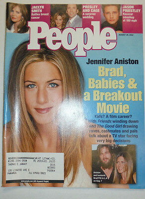 People Magazine Jennifer Aniston & Jason Priestley August 2002 WITH ML 030715R