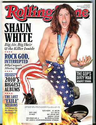 Rolling Stone Magazine March 18 2010 Shaun White w/ML EX 032516jhe