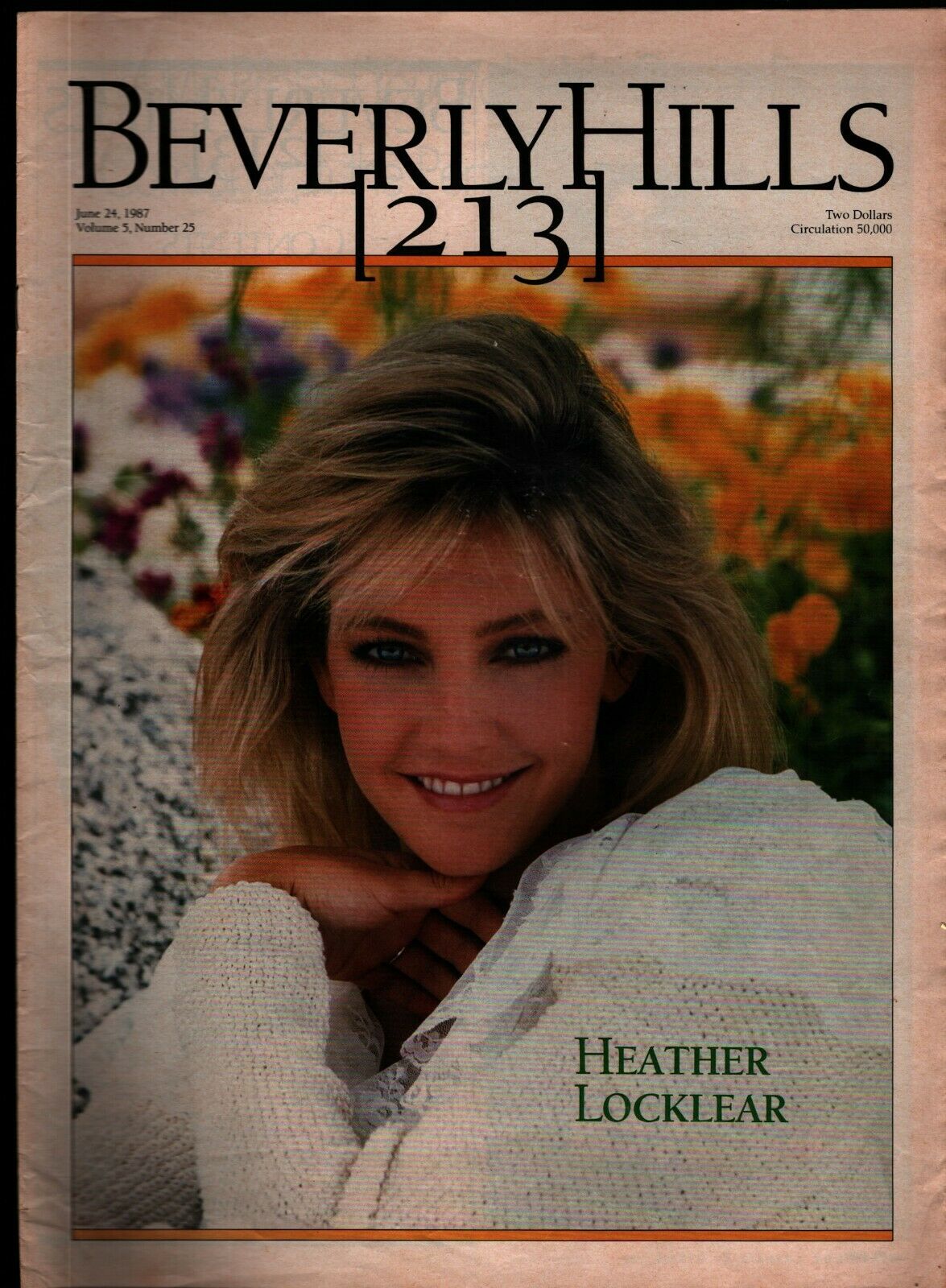 Beverly Hills 213 Vintage Magazine June 24 1987 Heather Locklear 02232 –  mr-magazine-hobby, image size:1175x1600
