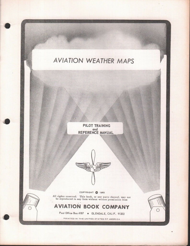 Aviation Weather Maps 1965 Pilot Training Reference Manual Aviation 121918AME