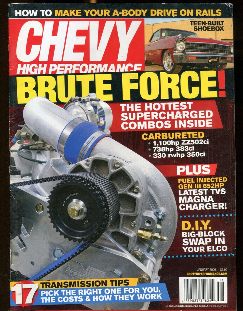 Chevy High Performance Magazine January 2009 Combos EX No ML 030117nonjhe