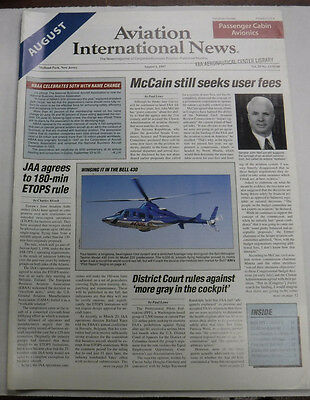 Aviation International News Magazine John McCain August 1997 FAL 072115R