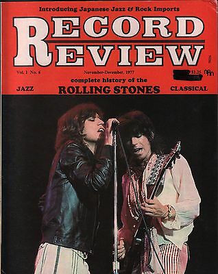 Record Review November-December 1977 The Rolling Stones EX 112315DBE