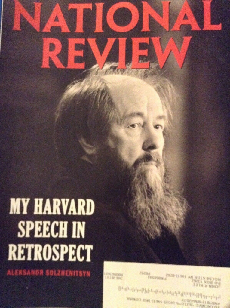 National Review Magazine Aleksandr Solzhenitsyn June 25, 2018 120418nonrh