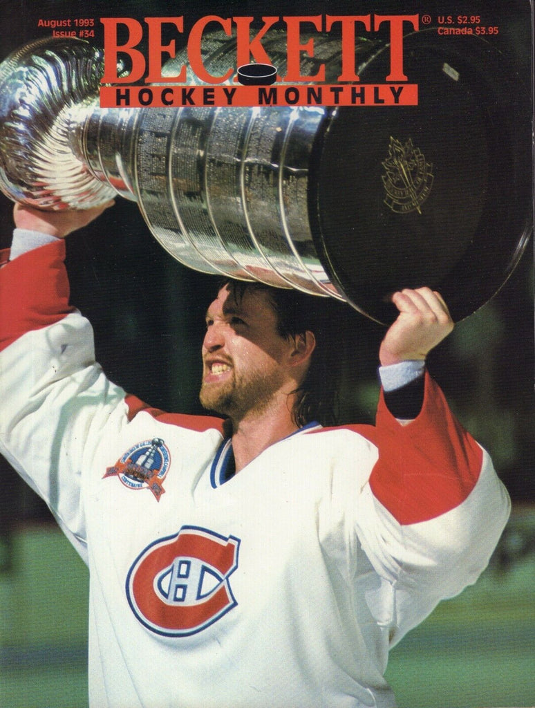 Beckett Hockey Monthly Magazine August 1993 Patrick Roy 091317nonjhe