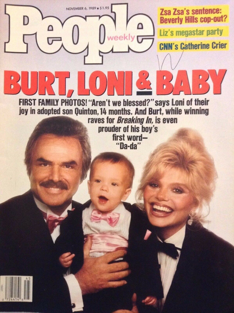 People Magazine Burt Reynolds Loni Anderson NO ML November 6, 1989 110417nonrh