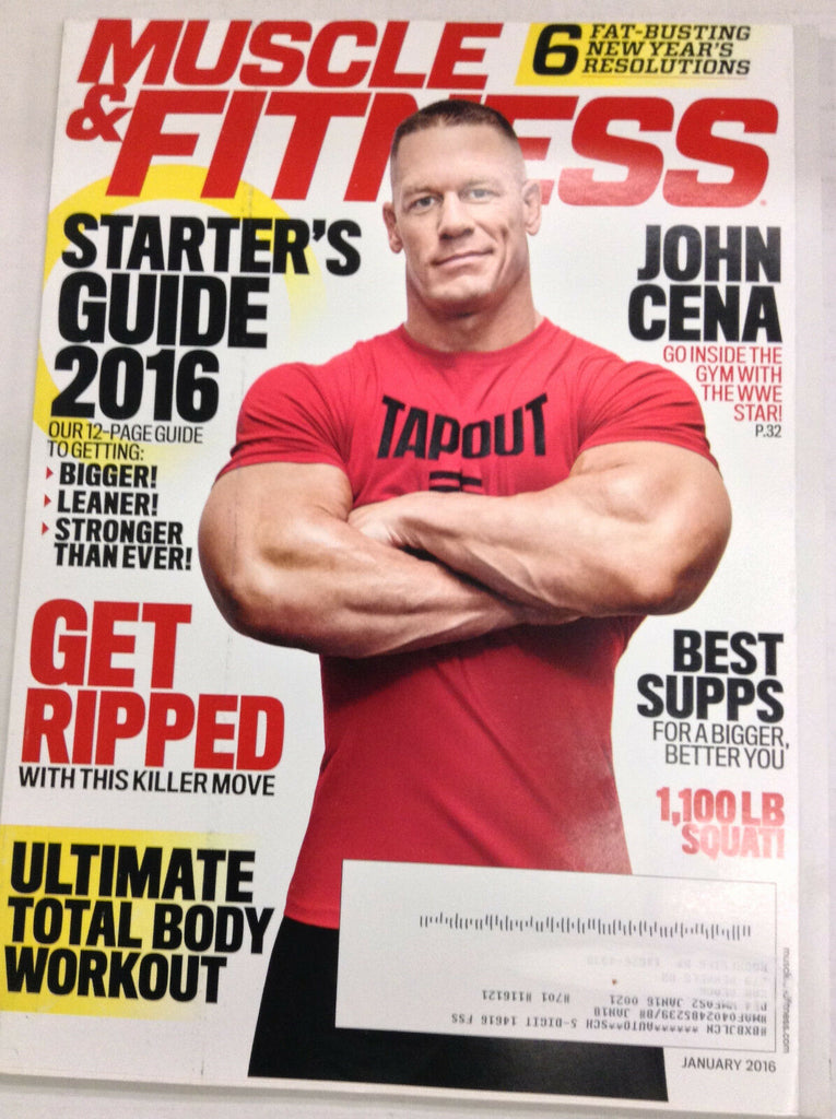 Muscle & Fitness Magazine John Cena Starter's Guide January 2016 050417nonr