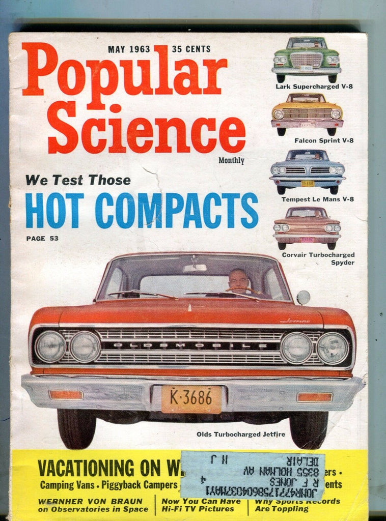 Popular Science Magazine May 1963 Compact Cars Olds Jetfire 062317nonjhe