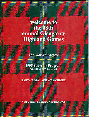 48th Annual Glengarry Highland Games 1995 Souvenir Program EX 041116jhe