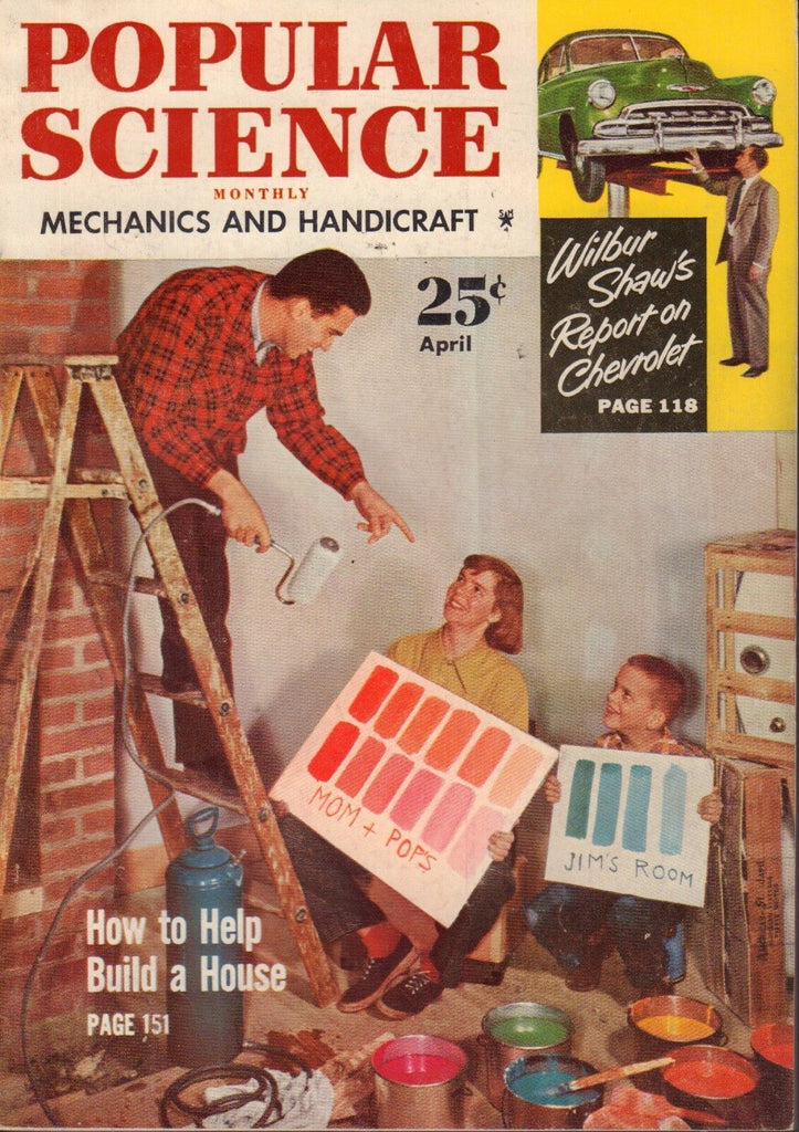 Popular Science Magazine April 1952 How To Build A House 081817nonjhe