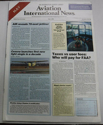 Aviation International News Magazine AIR 70 Seat Jetliner May 1996 FAL 072115R