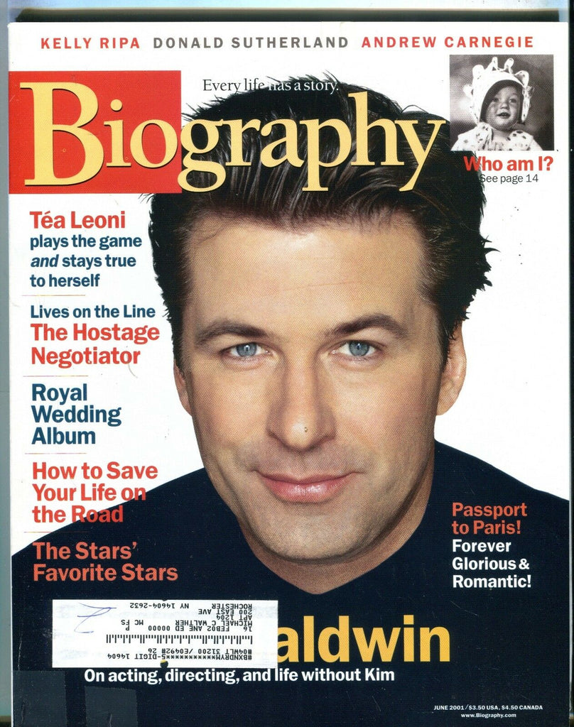 Biography Magazine June 2001 Alec Baldwin EX w/ML 111816jhe