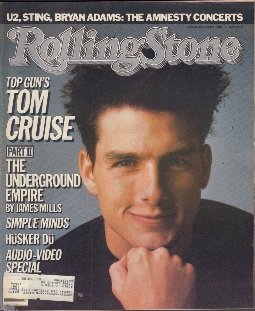 Rolling Stone June 19 1986 Tom Cruise, Husker Du w/ML VG 122816DBE