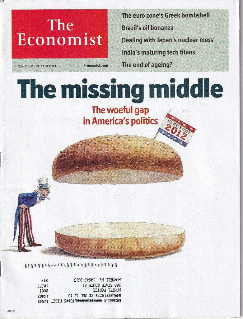 The Economist Magazine Gap Of America's Politics November 11, 2011 040819nonr