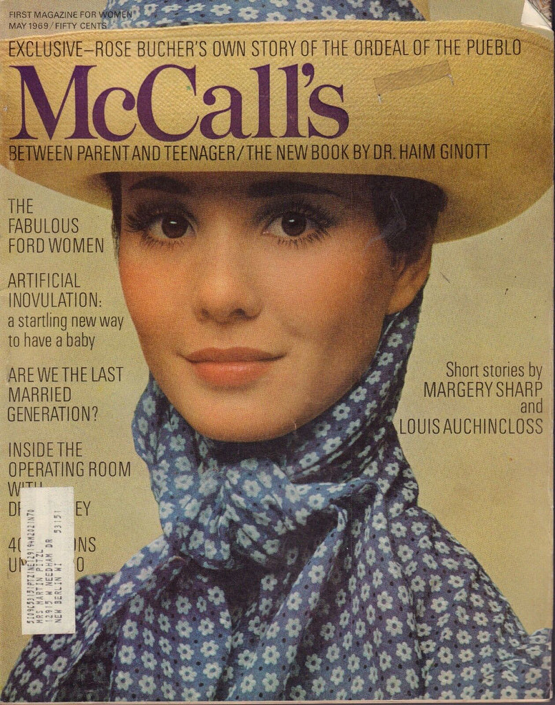 MCCalls May 1969 Margery Sharp w/ML 081717DBE