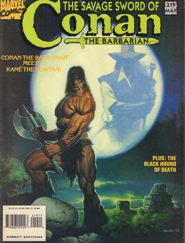 The Savage Word of Conan The Barbarian 219 Marvel Magazine 011217DBE