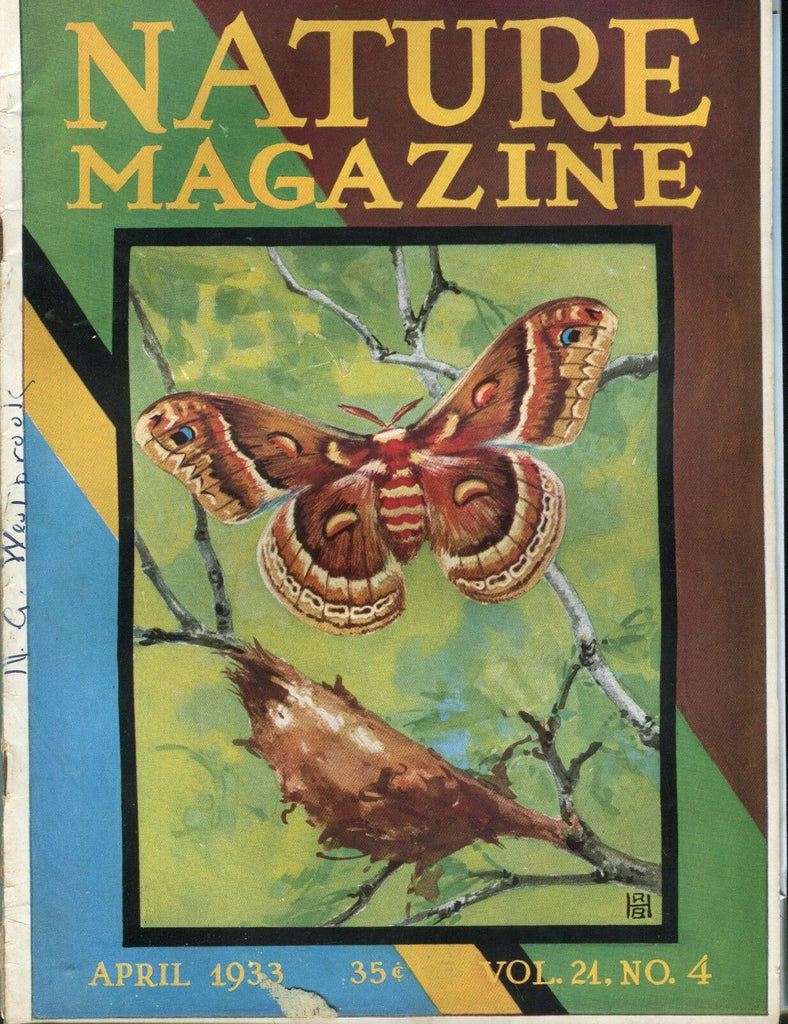 Nature Magazine April 1933 Butterfly VG No ML 021317jhe