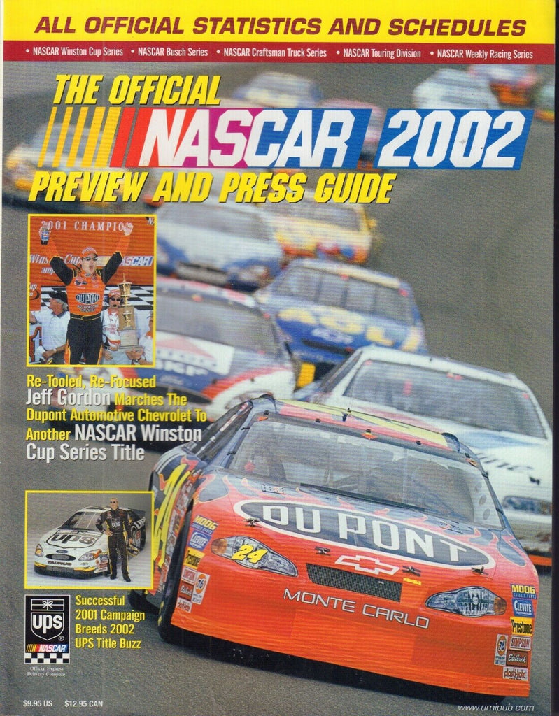 The Official NASCAR 2002 Preview And Press Guide Jeff Gordon 102617nonjhe