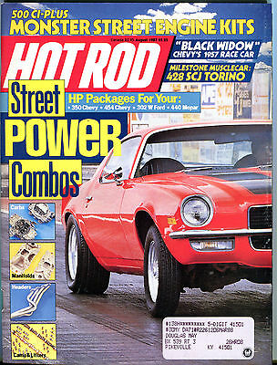 Hot Rod Magazine August 1987 Street Power Combos EX 022316jhe