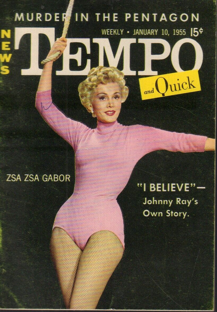 News Tempo and Quick January 10 1955 Zsa Zsa Gabor Cheesecake Pin Up 091218AME2