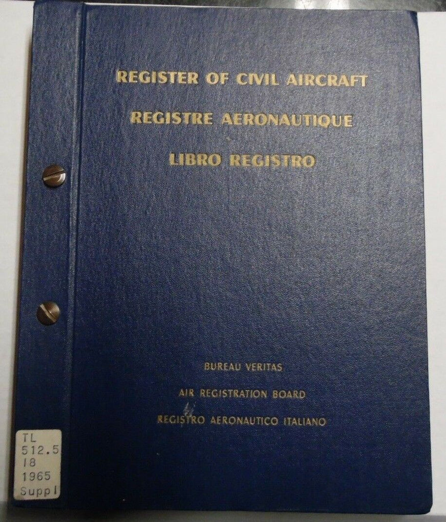 Register of Civil Aircraft Bereau Veritas Multi Language exFAA 041018DBE2