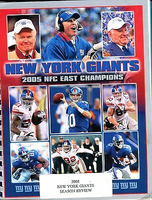 New York Giants 2005 Season Review Guide EX 090816jhe