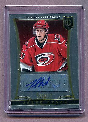 2013-14 Panini Dual RC Class #286 Jared Staal Hurricanes Autographed jh4