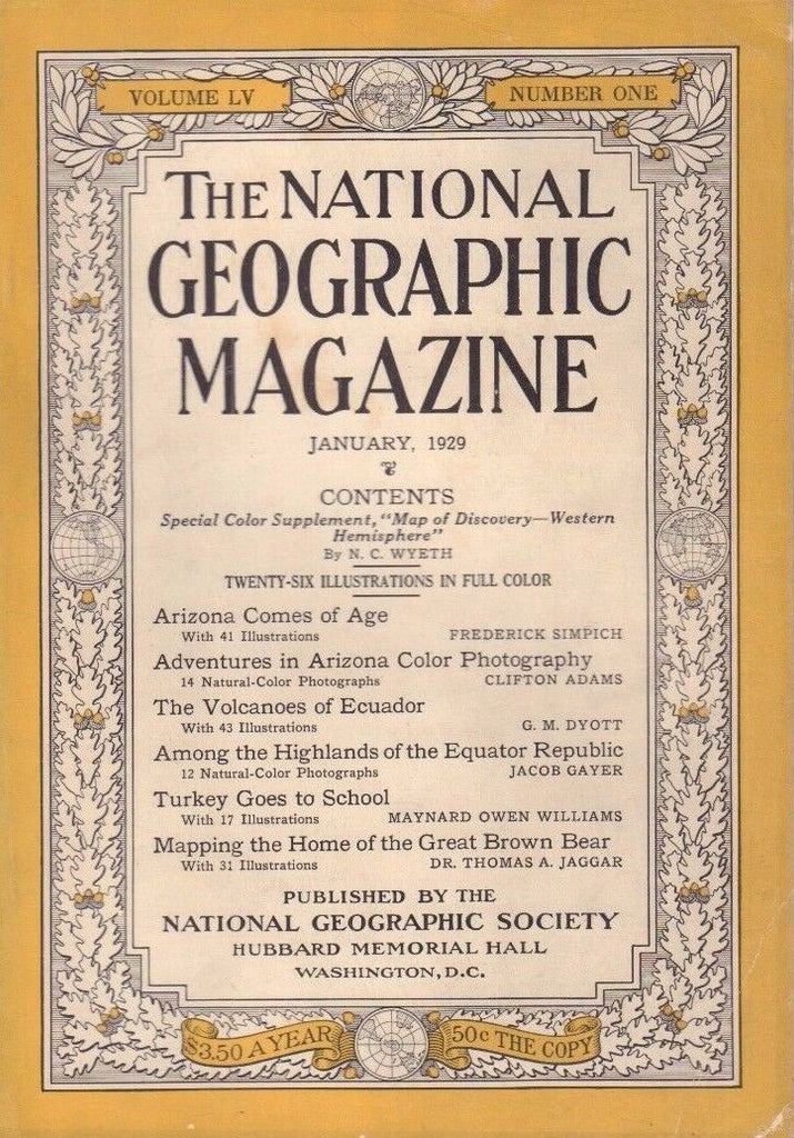 National Geographic January 1929 Arizona Comes of Age 020817DBE