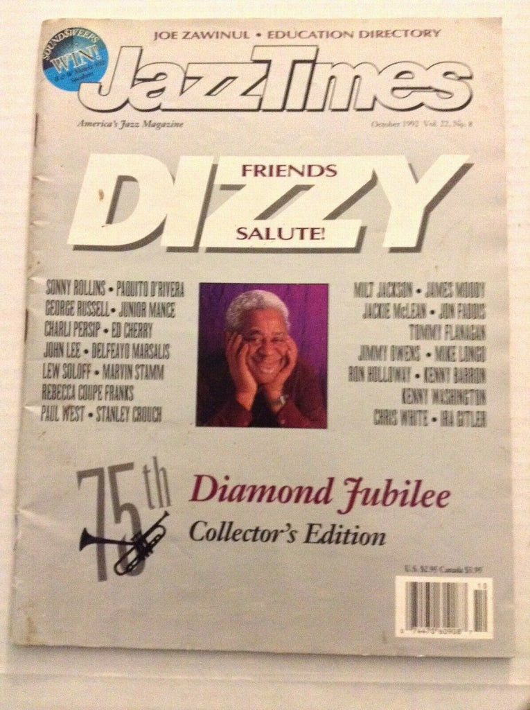 JazzTimes Mag 75th Diamond Jubilee Joe Zawinul October 1992 100819nonrh