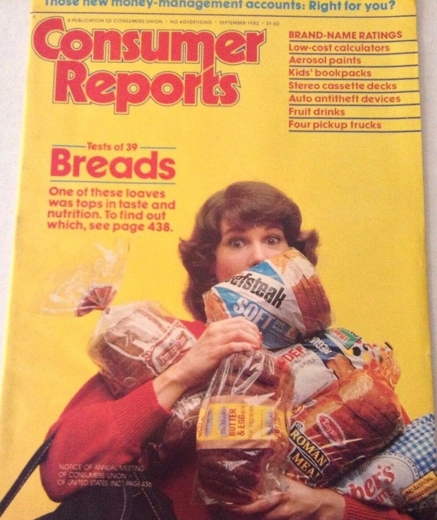 Consumer Reports Magazine Test Of 39 Breads September 1982 072917nonrh