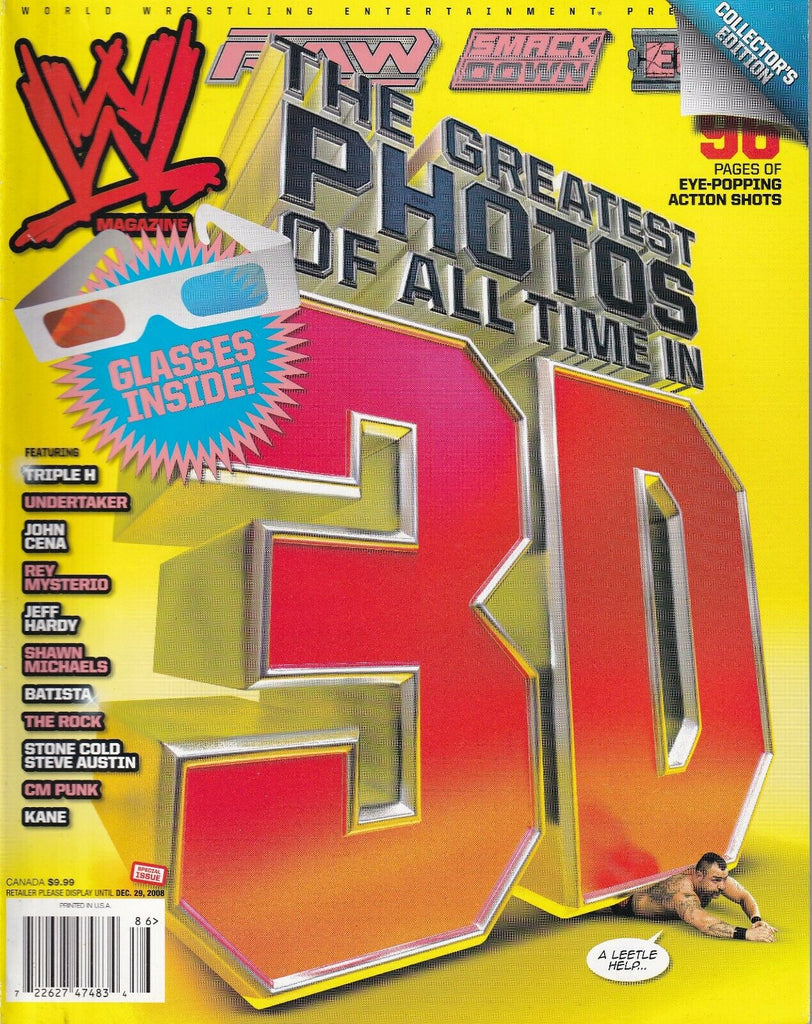 WWE Magazine Greatest Photos 3D November/December 2008 012919nonr