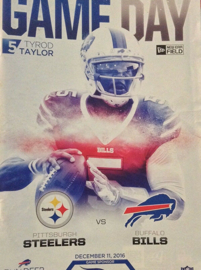 Bills Gameday Digest Magazine Tyrod Taylor December 11, 2016 121218nonrh