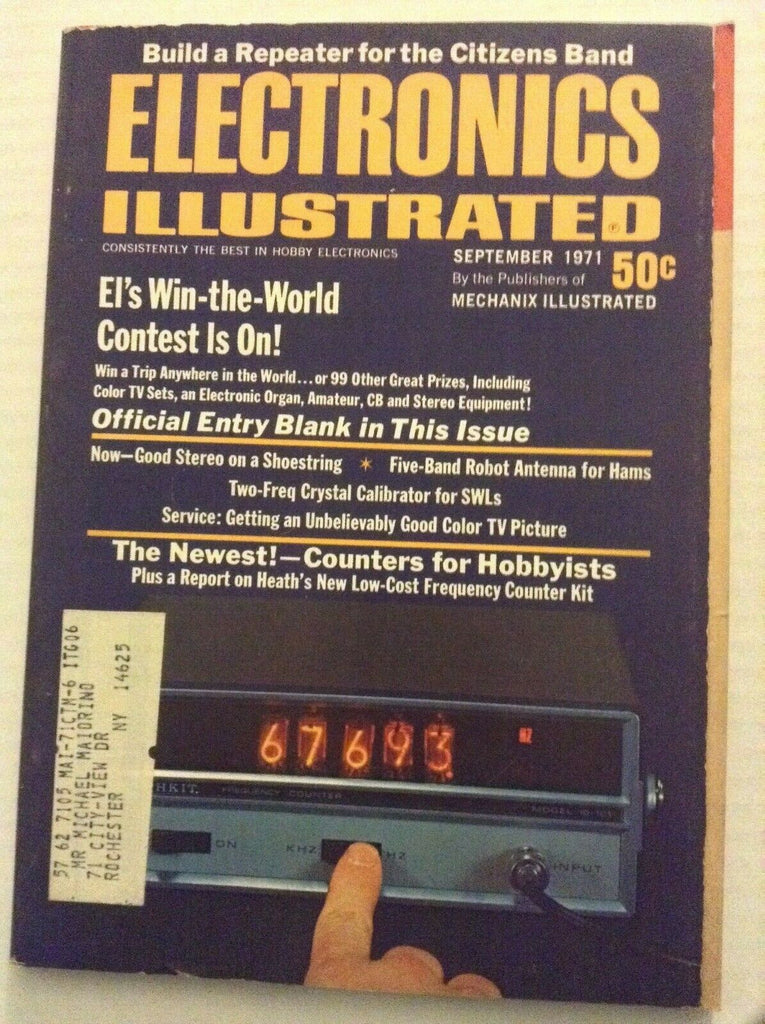 Electronics Illustrated Band Robot Antenna or Hams September 1971 092019nonrh