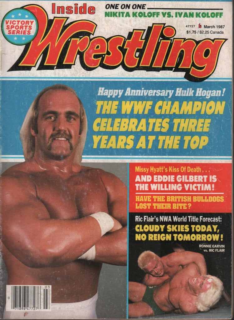 Inside Wrestling March 1987 Hulk Hogan Ric Flair Eddiie Gilbert 111418AME