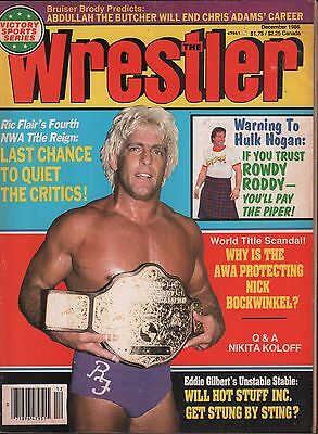 The Wrestler December 1986 Ric Flair, Roddy Piper VG 020316DBE