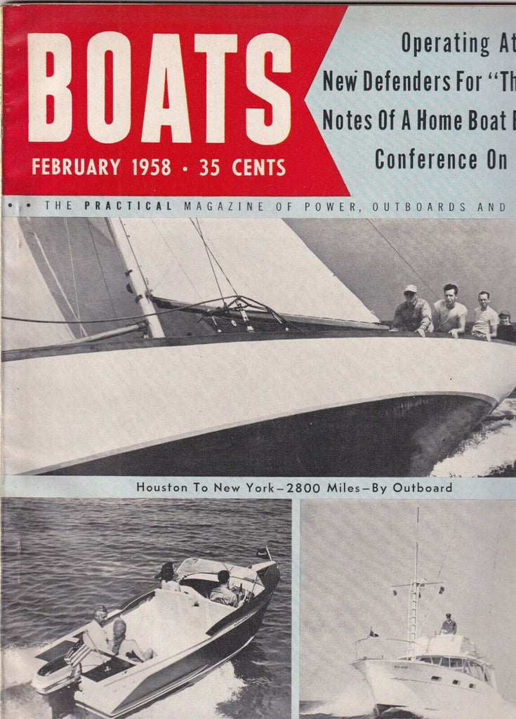 Boats Magazine Operating At Night & The Cup February 1958 100319nonr