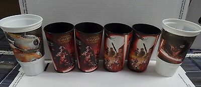 Star Wars Plastic Collector's Cup Lot of 6 Pieces, Different Styles 042816ame