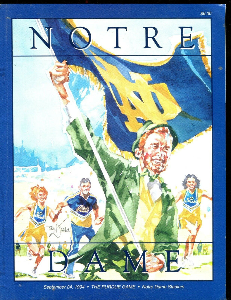 Notre Dame vs. Purdue Football Program September 24 1994 EX 010217jhe