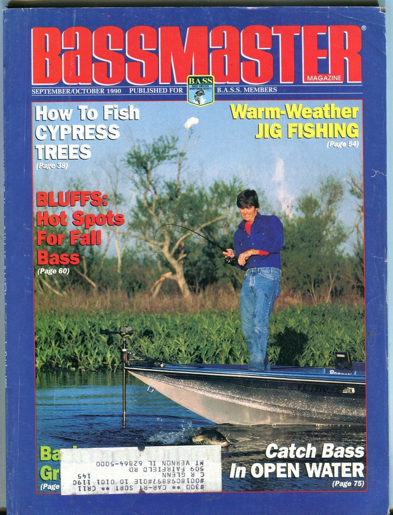 Bassmaster Magazine September/October 1990 Jig Fishing EX w/ML 042917nonjhe