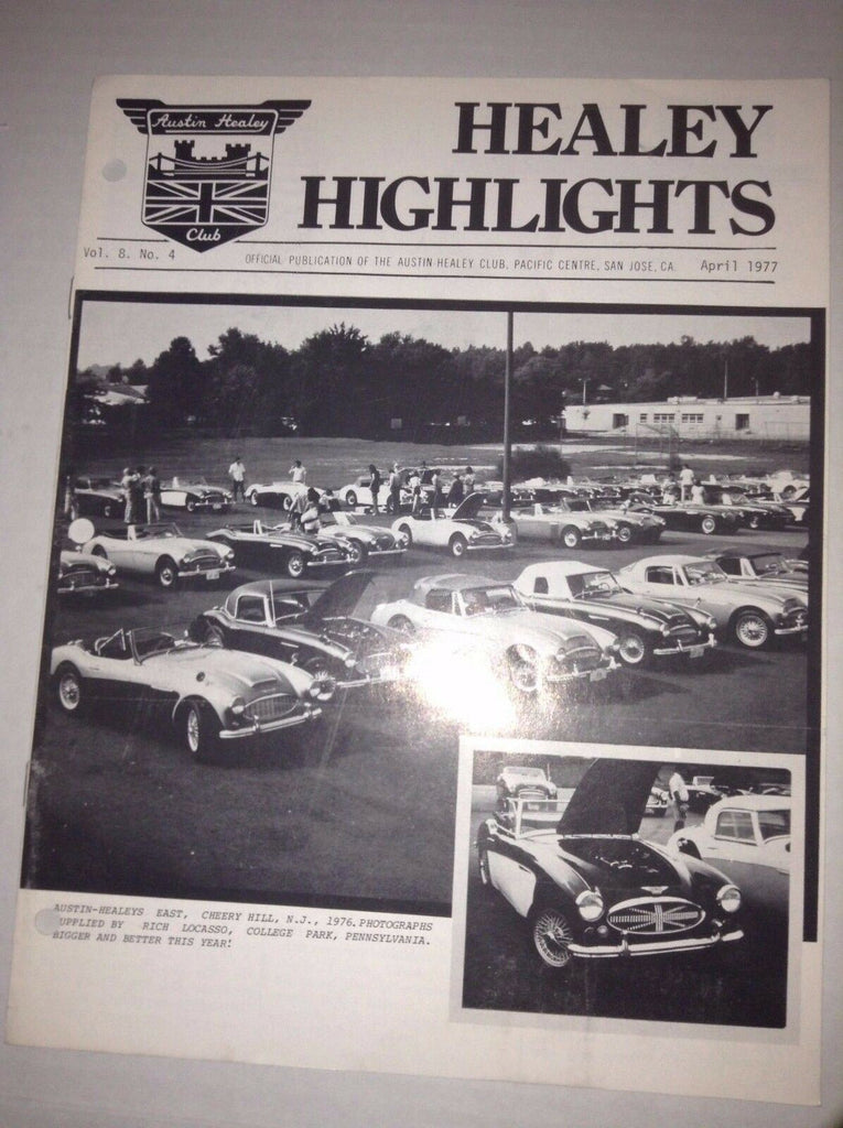 Healey Highlights Magazine Austin Healeys East April 1977 040117NONRH