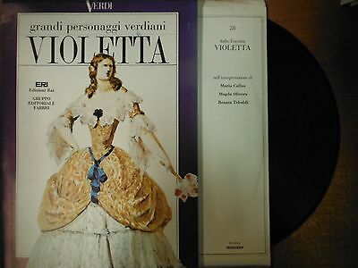 33 RPM Vinyl Grandi Personaggi Verdiani Violetta ERI Edizioni Rai 021615SM