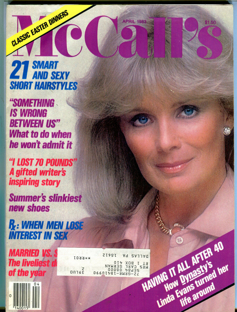 McCall's Magazine April 1983 Linda Evans EX 081816jhe