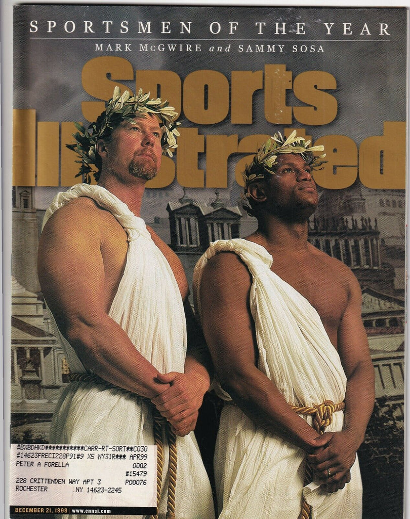 Sports Illustrated Mark McGwire Sammy Sosa December 21, 1998 091619nonr