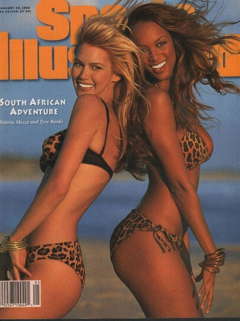 Sports Illustrated January 29 1996 Valeria Mazza Tyra Banks 052318DBE