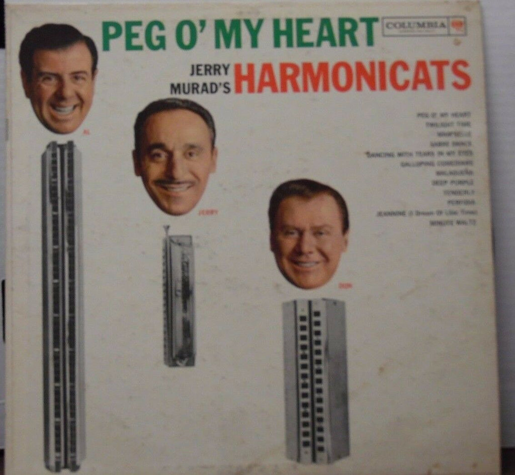 Peg O' My Heart Jerry Murad's Harmonicats 33RPM CL-1637 092416LLE #2